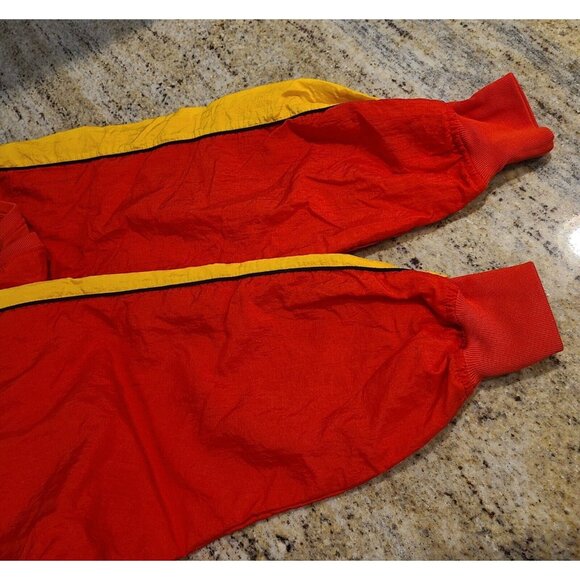 Vintage Lizwear Women Sz M Red Yellow Nylon Sweatshirt Wonder Women Marvel Vibes - Picture 11 of 15